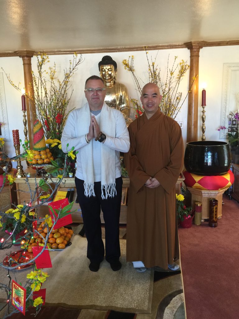 Reverend Daito Thompson at Chinese New Year, Zen Compassion Dharma Cloud Zen Monastery, 2015